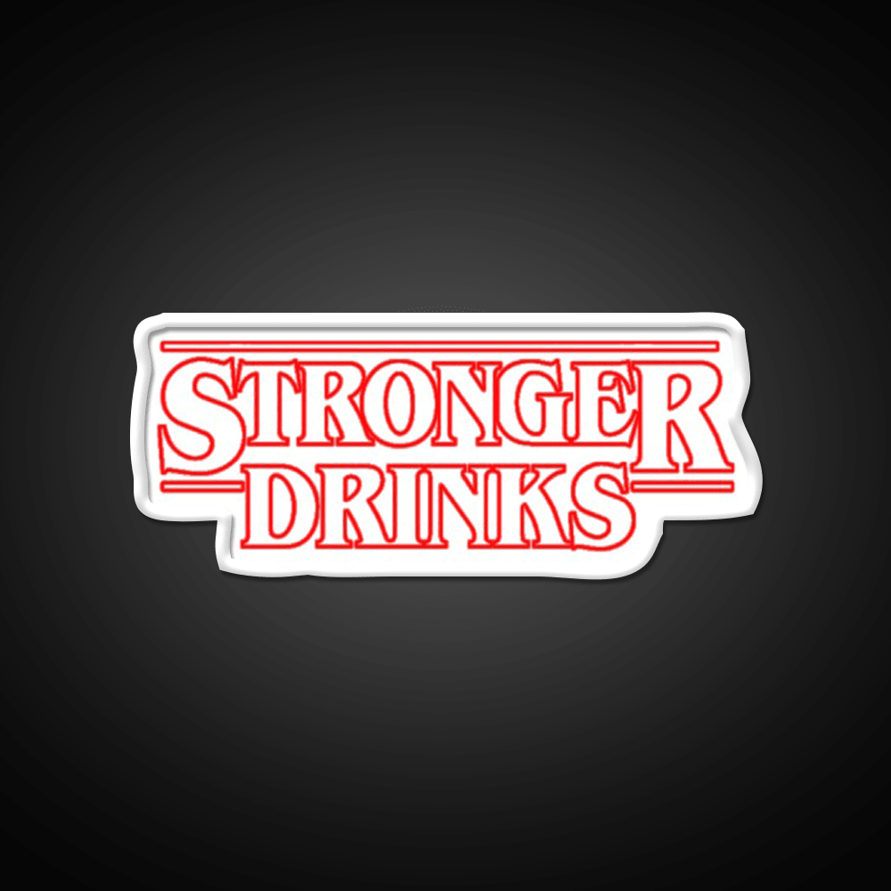 Stronger Drinks Cocktail Bar Decor Led Neon Sign Rgb Color - Shineneon