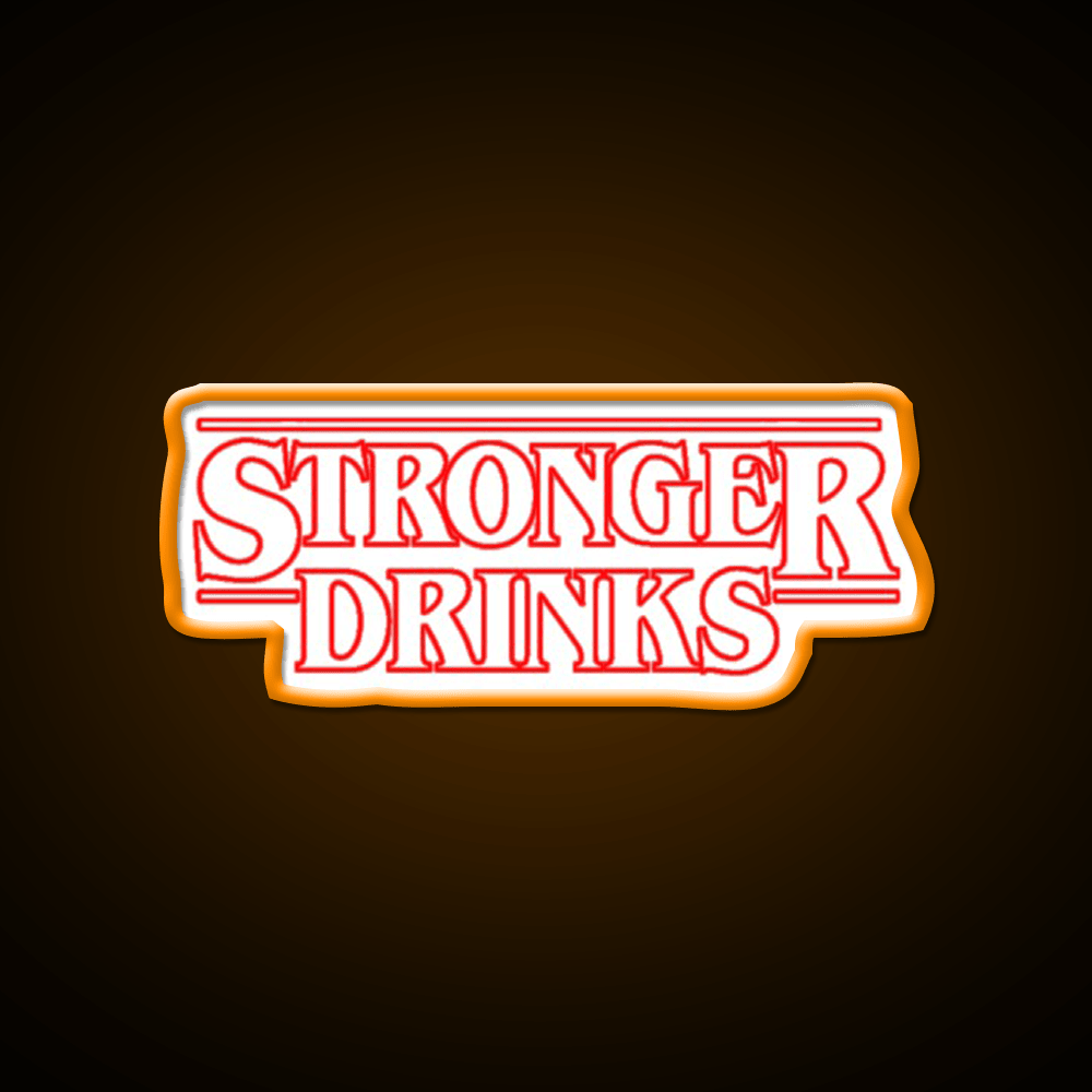 Stronger Drinks Cocktail Bar Decor Led Neon Sign Rgb Color - Shineneon