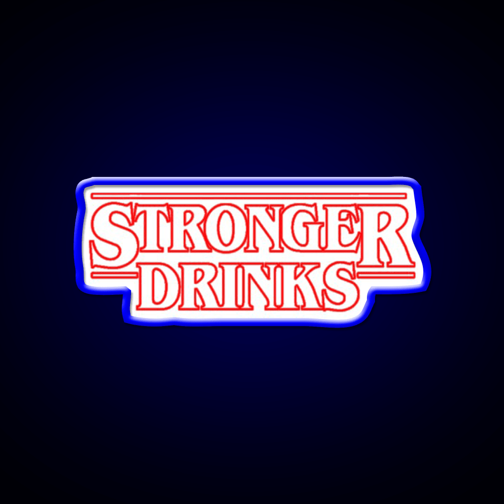 Stronger Drinks Cocktail Bar Decor Led Neon Sign Rgb Color - Shineneon