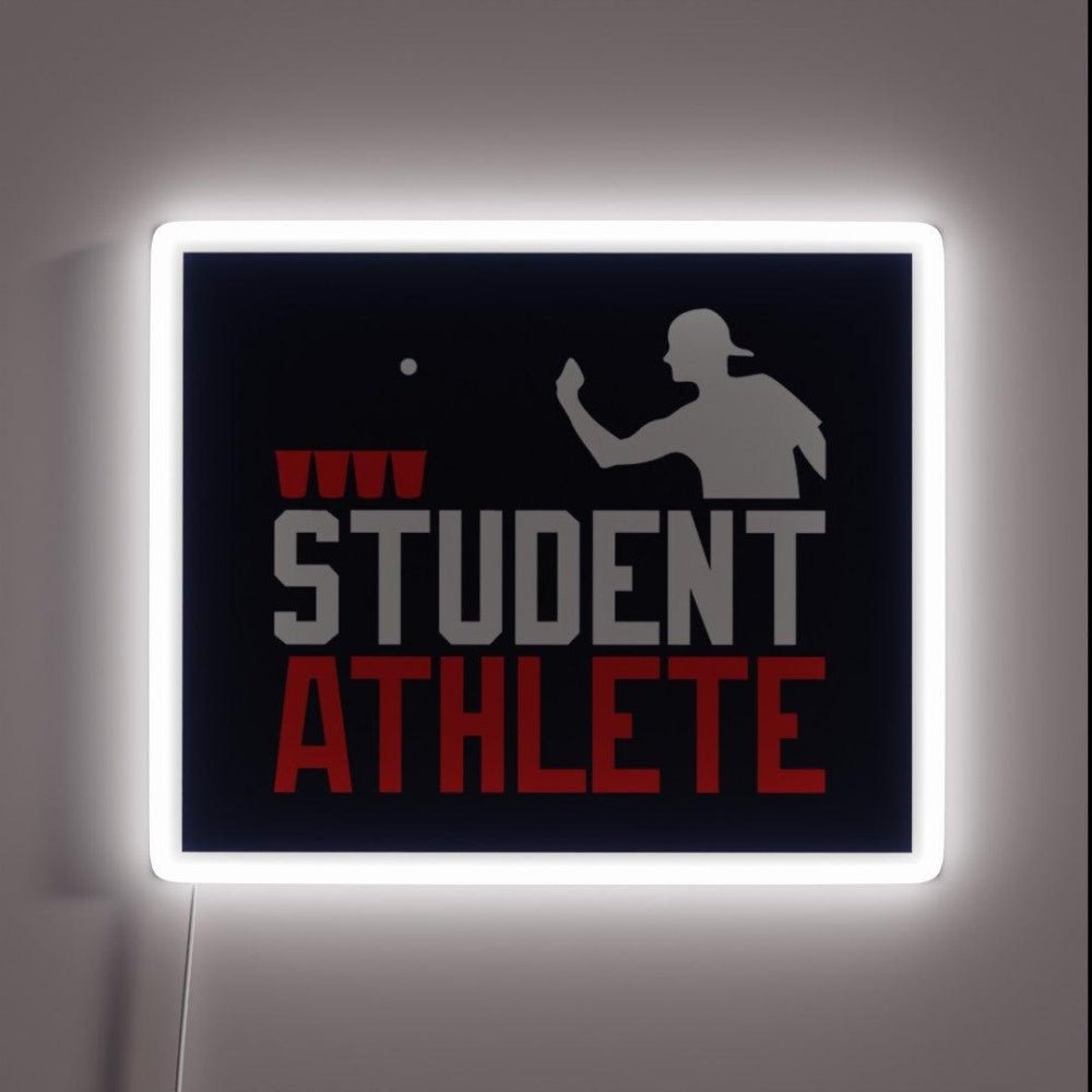 Student Athlete Beer Pong Rgb Led Neon Sign - Shineneon