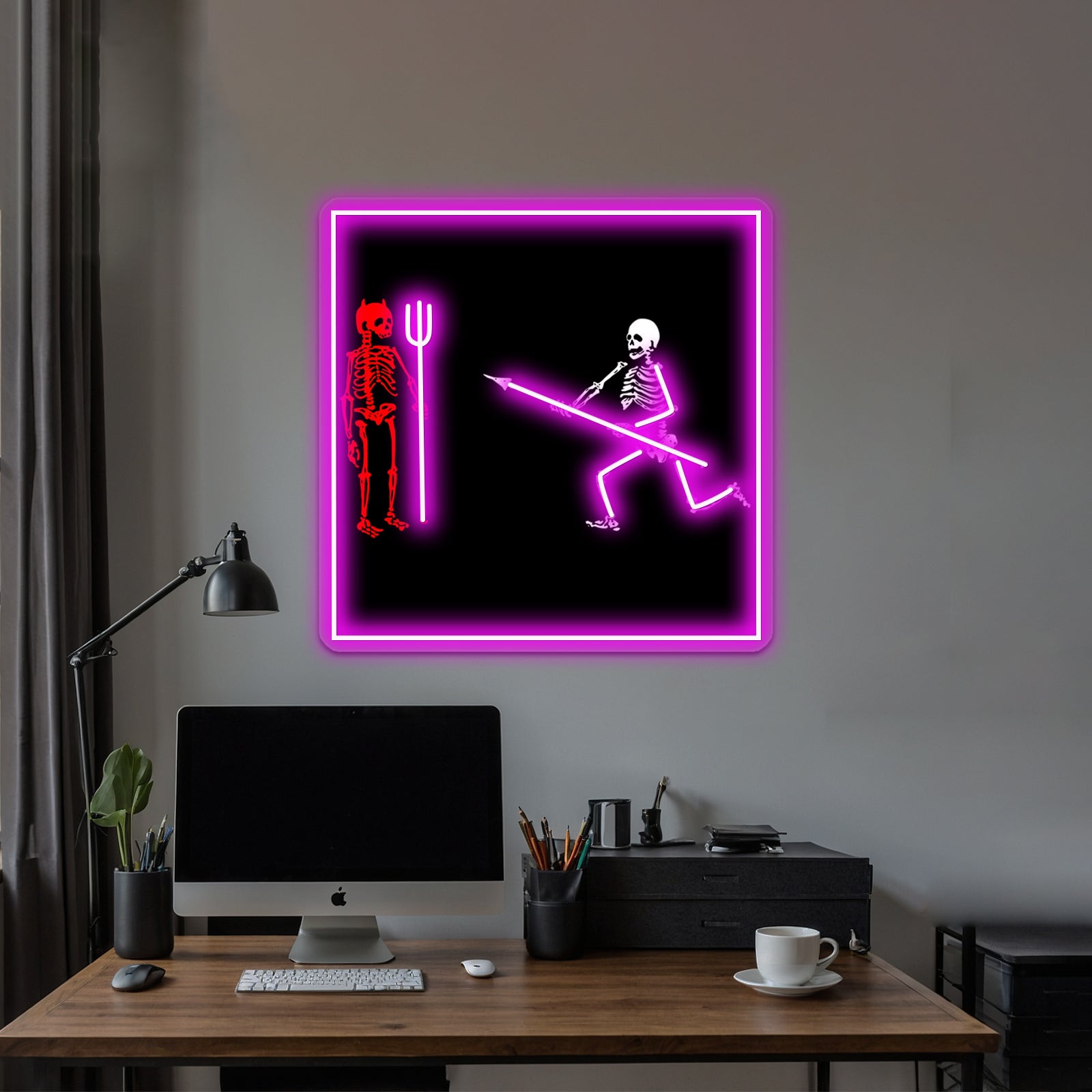 Sturgill Simpson And Skeleton Artwork Neon Signs For Sale | Shineneon