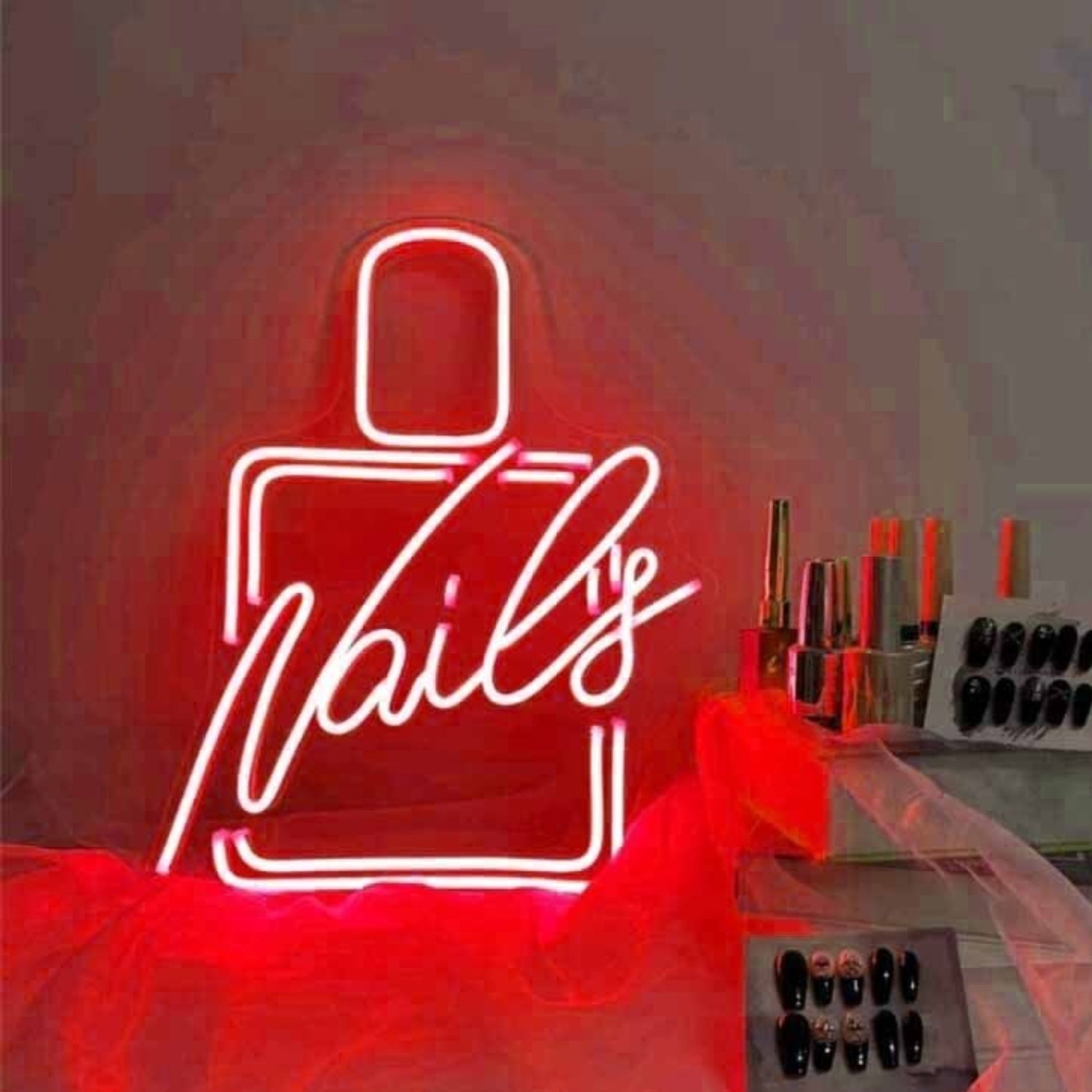 Stylish Nail Polish Nail Salon Neon Sign | Shineneon