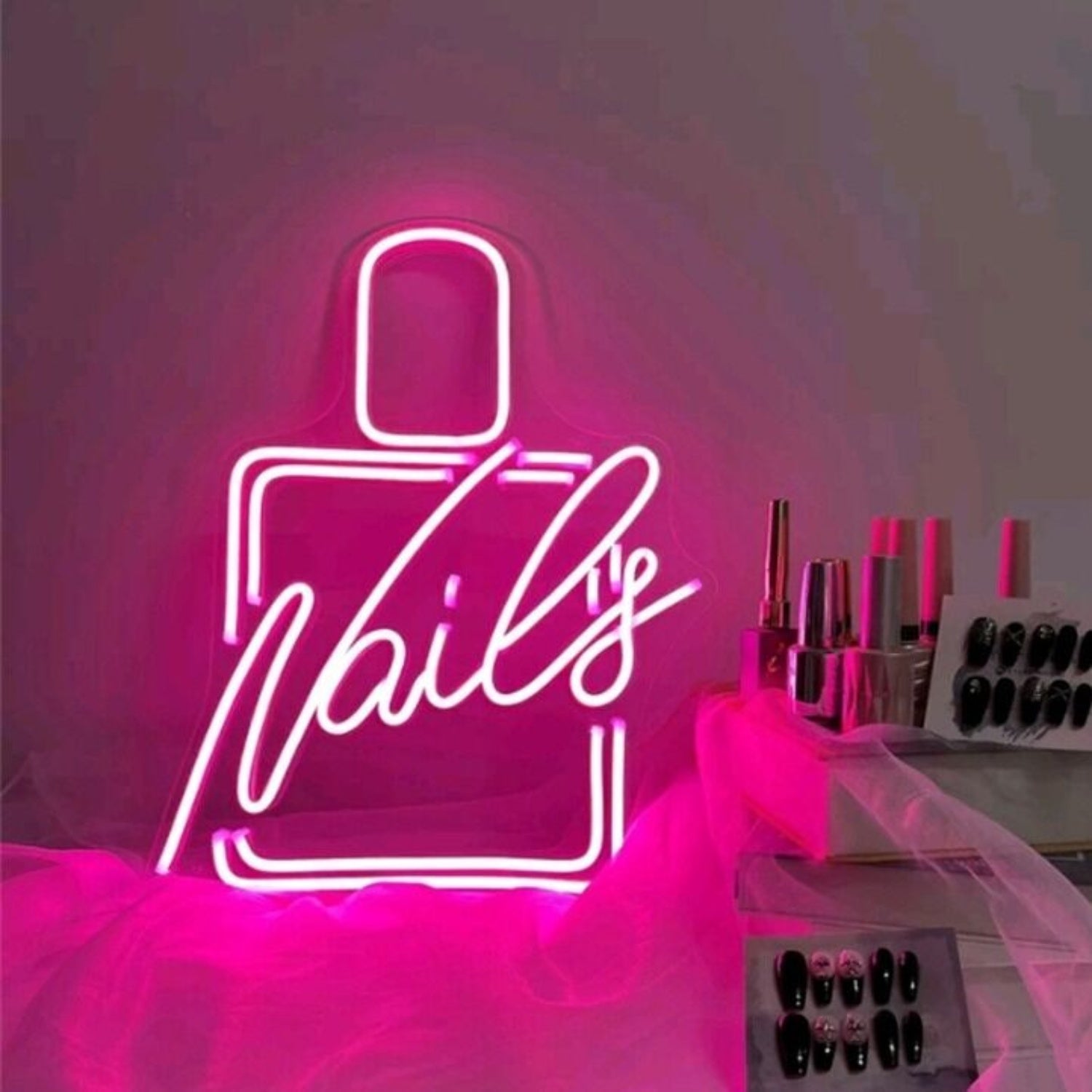 Stylish Nail Polish Nail Salon Neon Sign | Shineneon