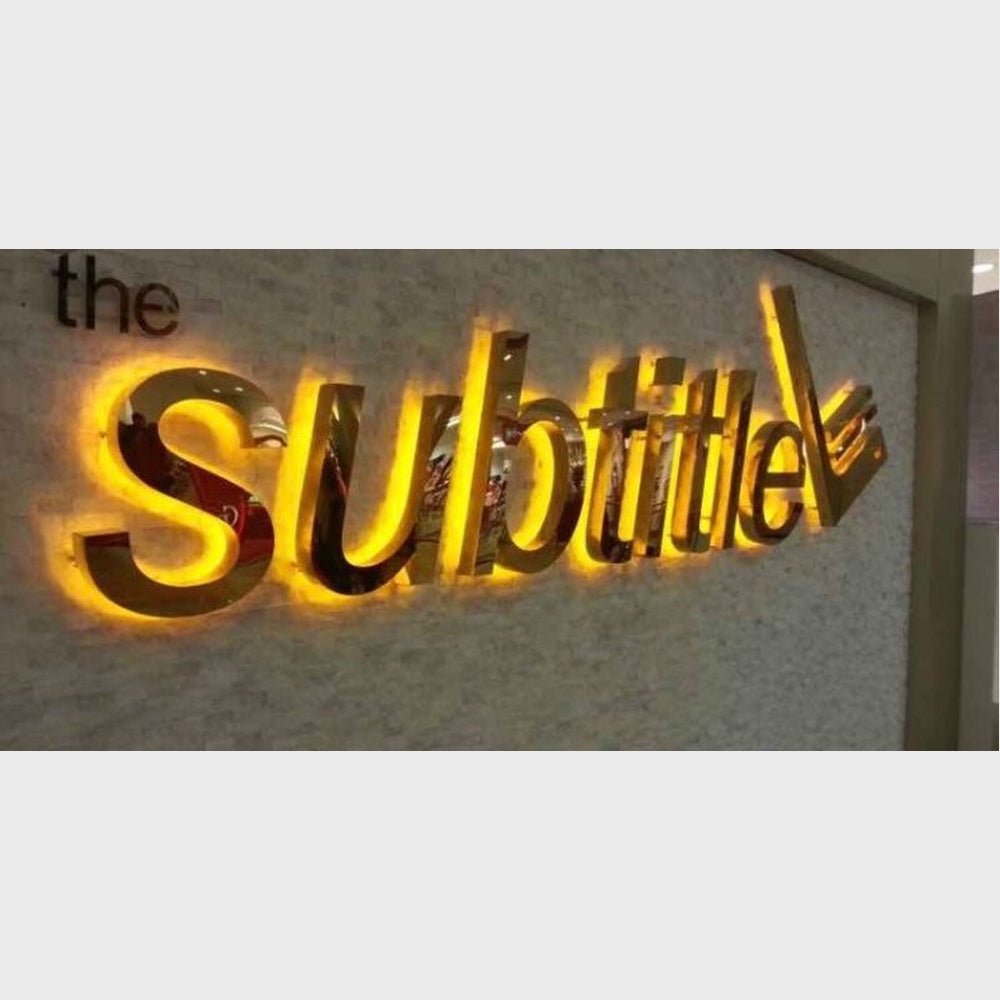 Subtitle 3D Backlit Channel Letters Led Light Sign - Shineneon