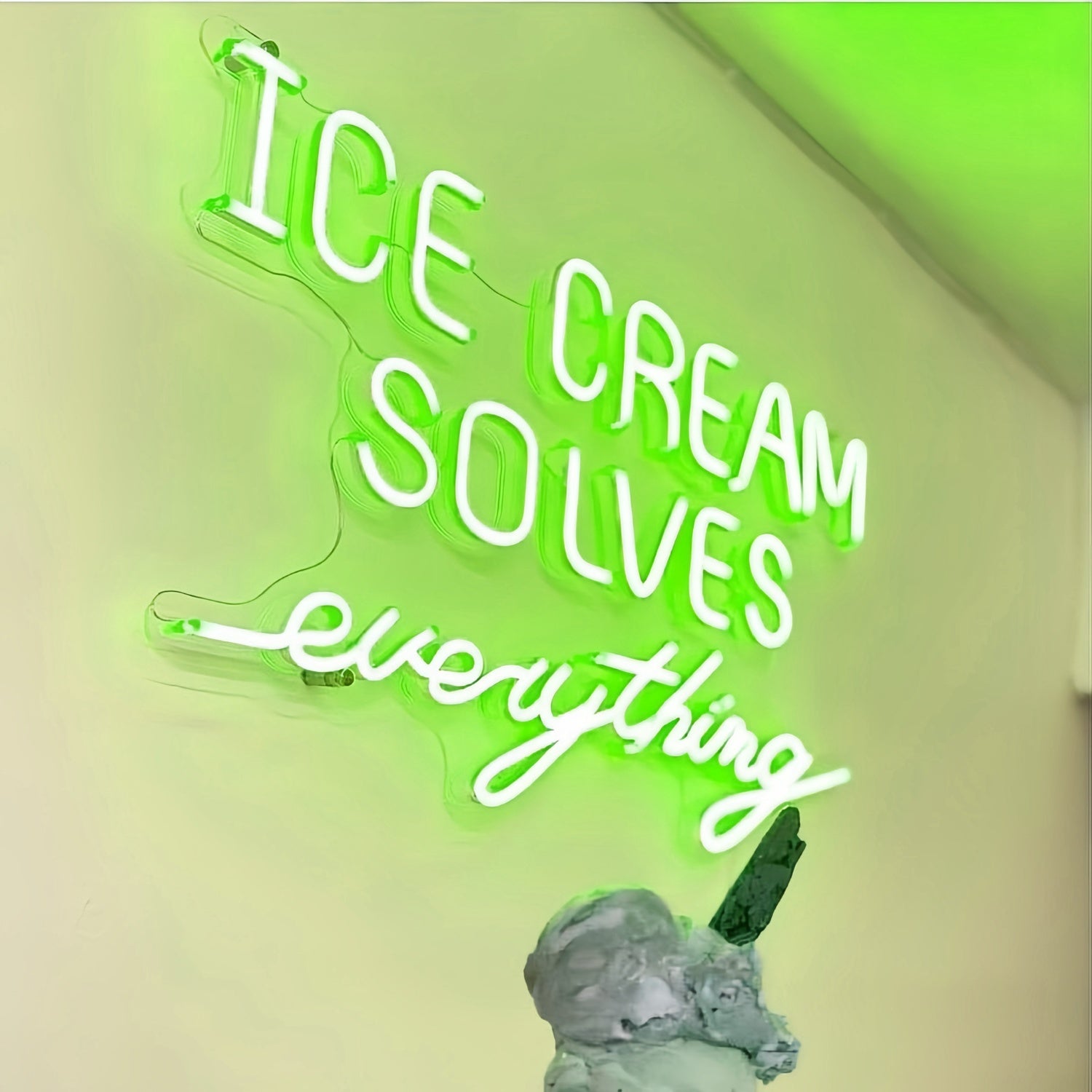 Summer Bliss Ice Cream Solves Everything Led Neon Sign | Shineneon