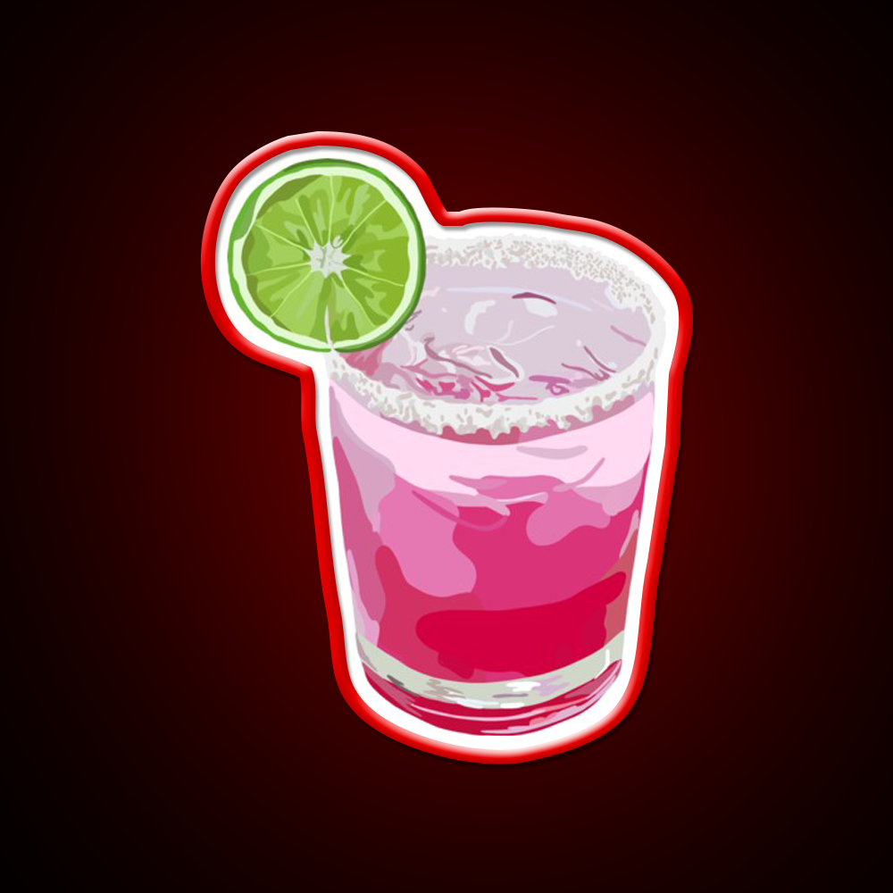 Summer Cocktail Illustration Cocktail Bar Decor Led Neon Sign Rgb Color - LED neon sign view 10