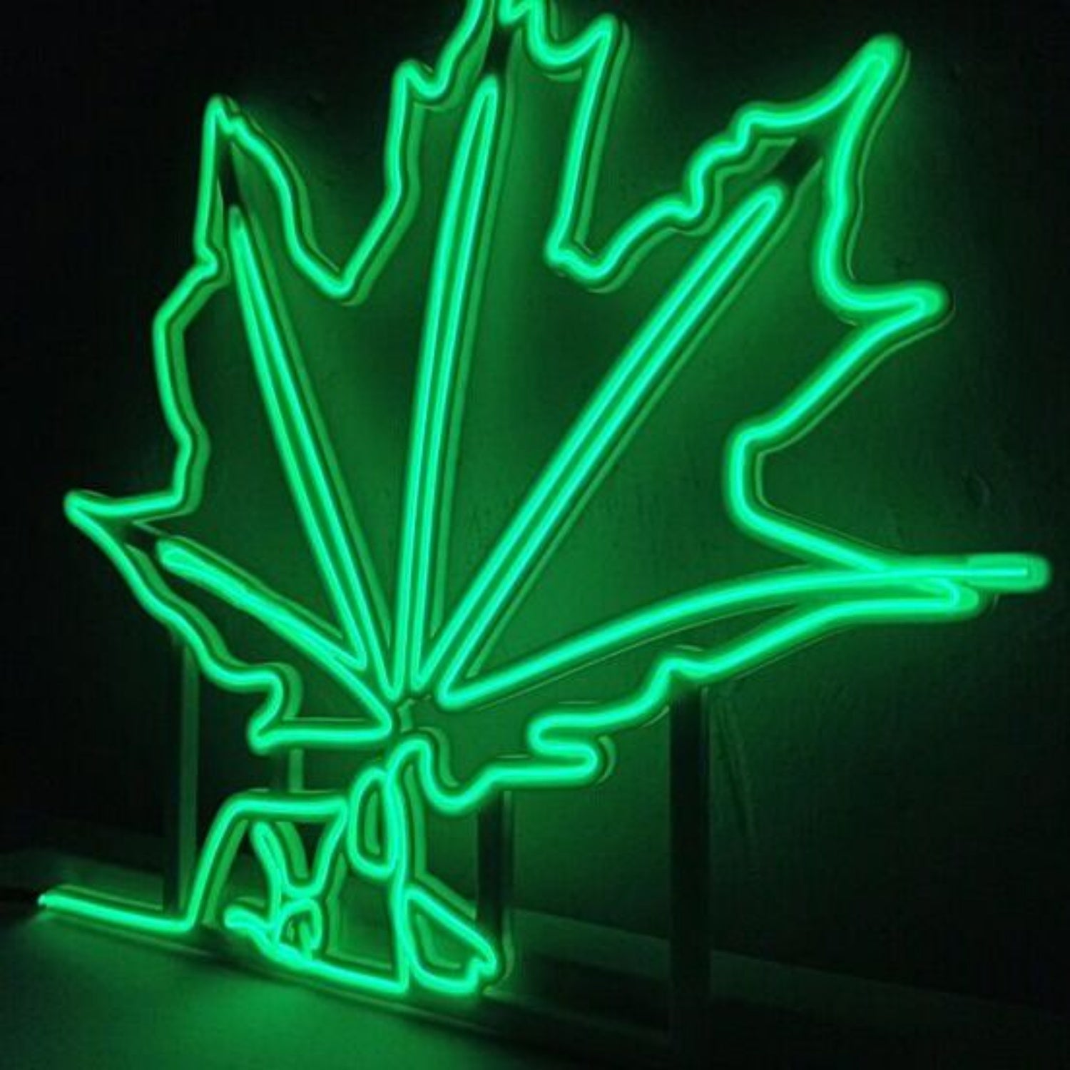 Summer Large Green Leaf Led Neon Sign - Shineneon