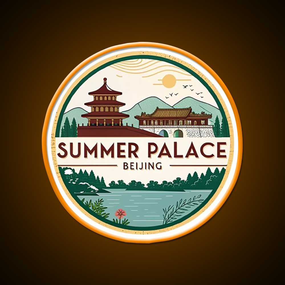Summer Palace Beijing Asian Cultural Led Neon Sign Rgb Color