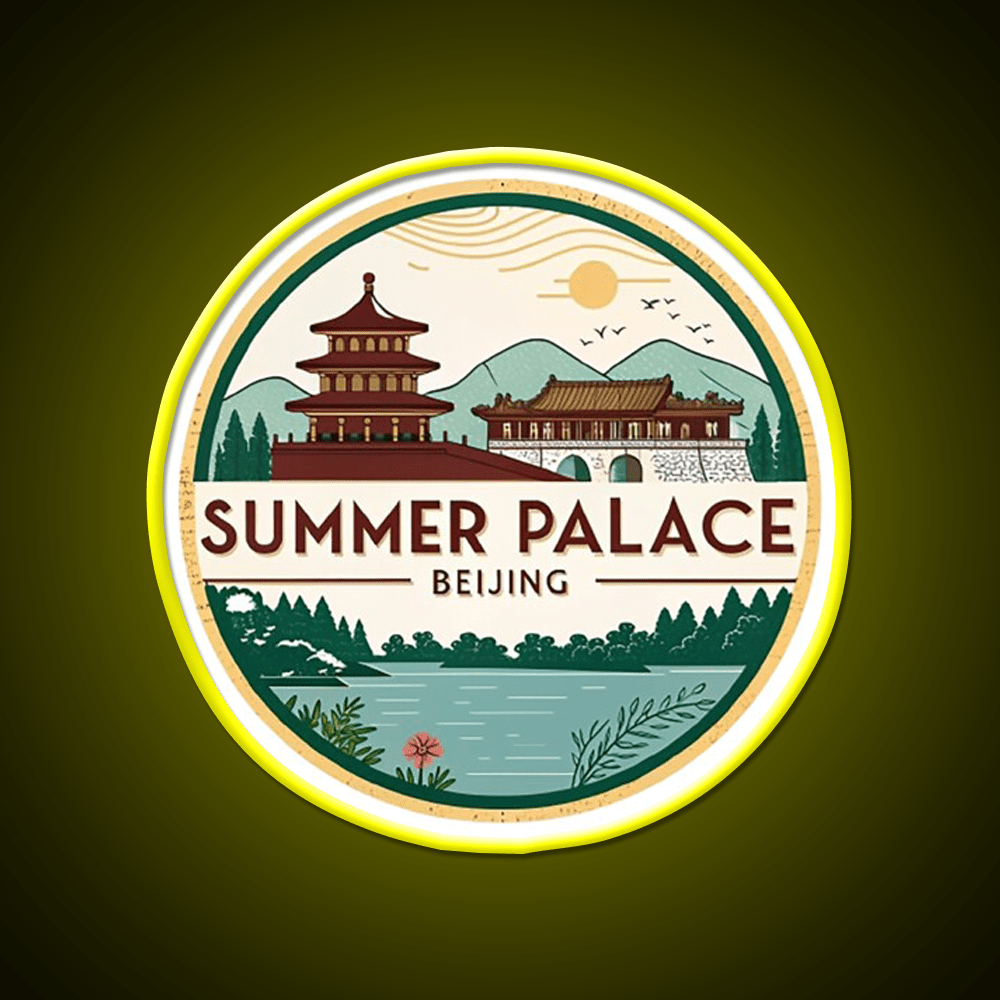 Summer Palace Beijing Asian Cultural Led Neon Sign Rgb Color - Shineneon
