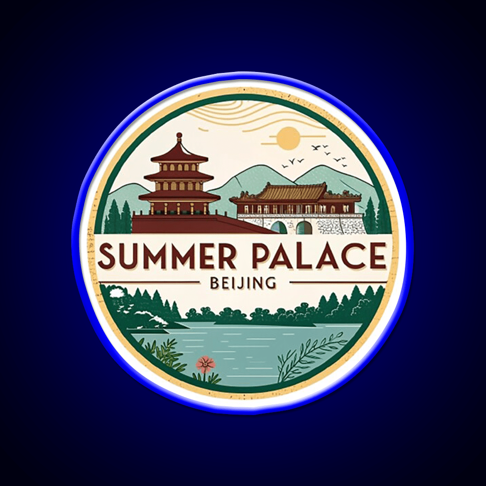 Summer Palace Beijing Asian Cultural Led Neon Sign Rgb Color - Shineneon
