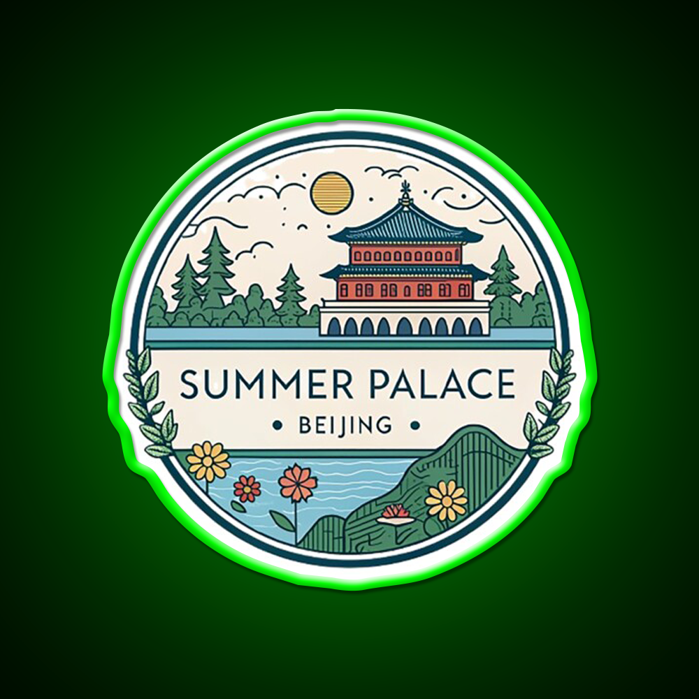 Summer Palace Beijing Asian Cultural Led Neon Sign Wall Art Rgb Color - LED neon sign view 8