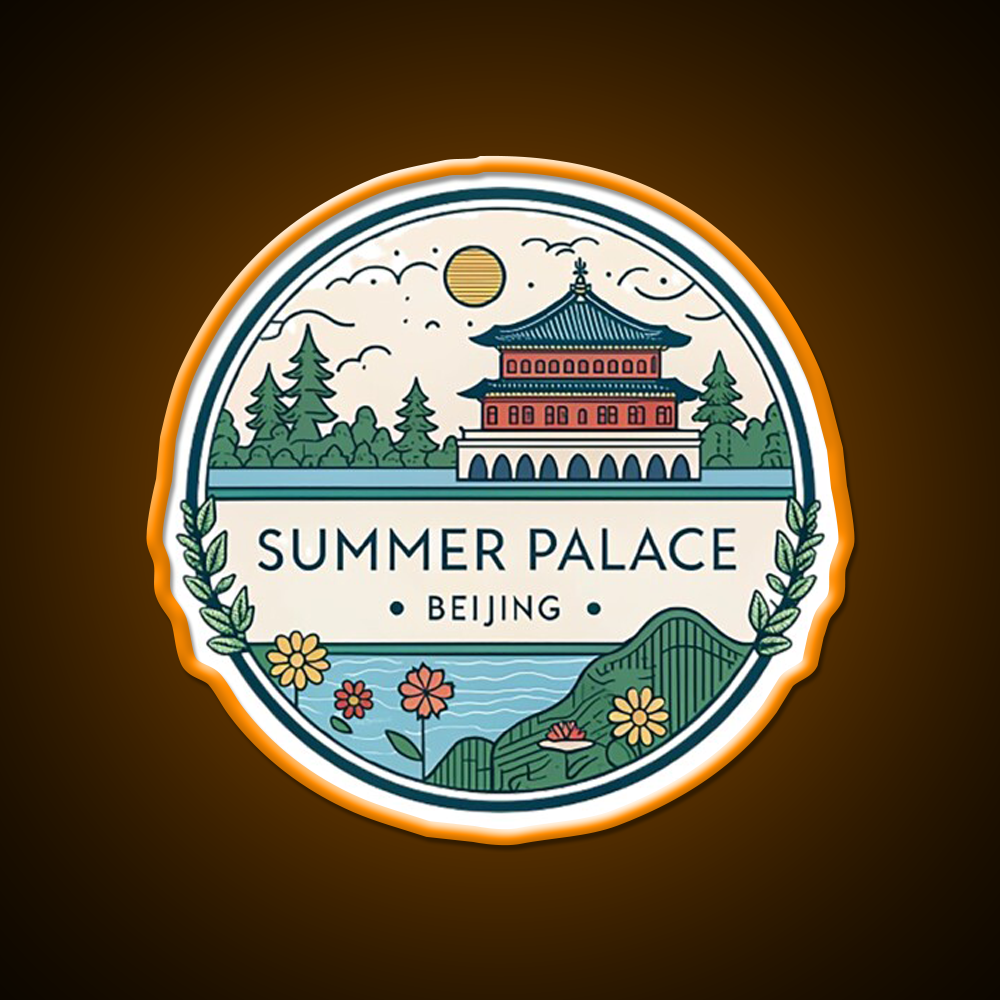 Summer Palace Beijing Asian Cultural Led Neon Sign Wall Art Rgb Color - LED neon sign view 6