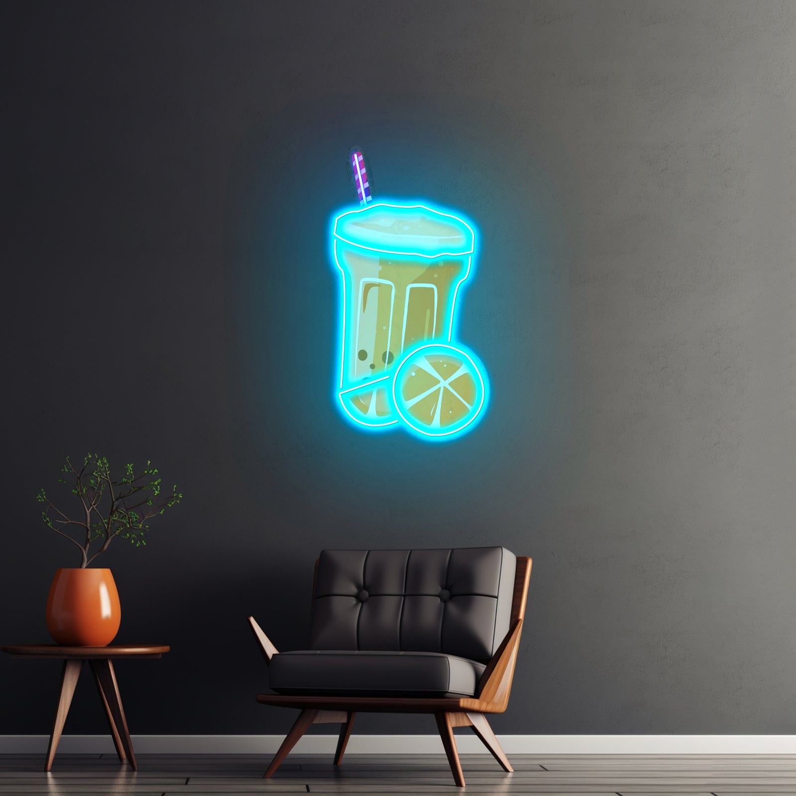 Summer Refreshments Neon Acrylic Artwork