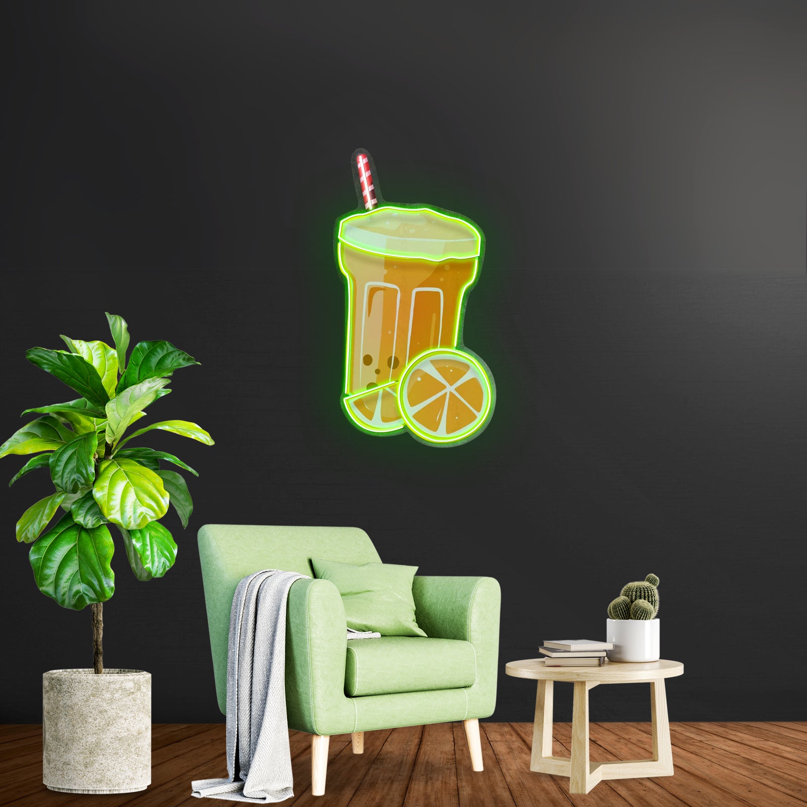 Summer Refreshments Neon Acrylic Artwork
