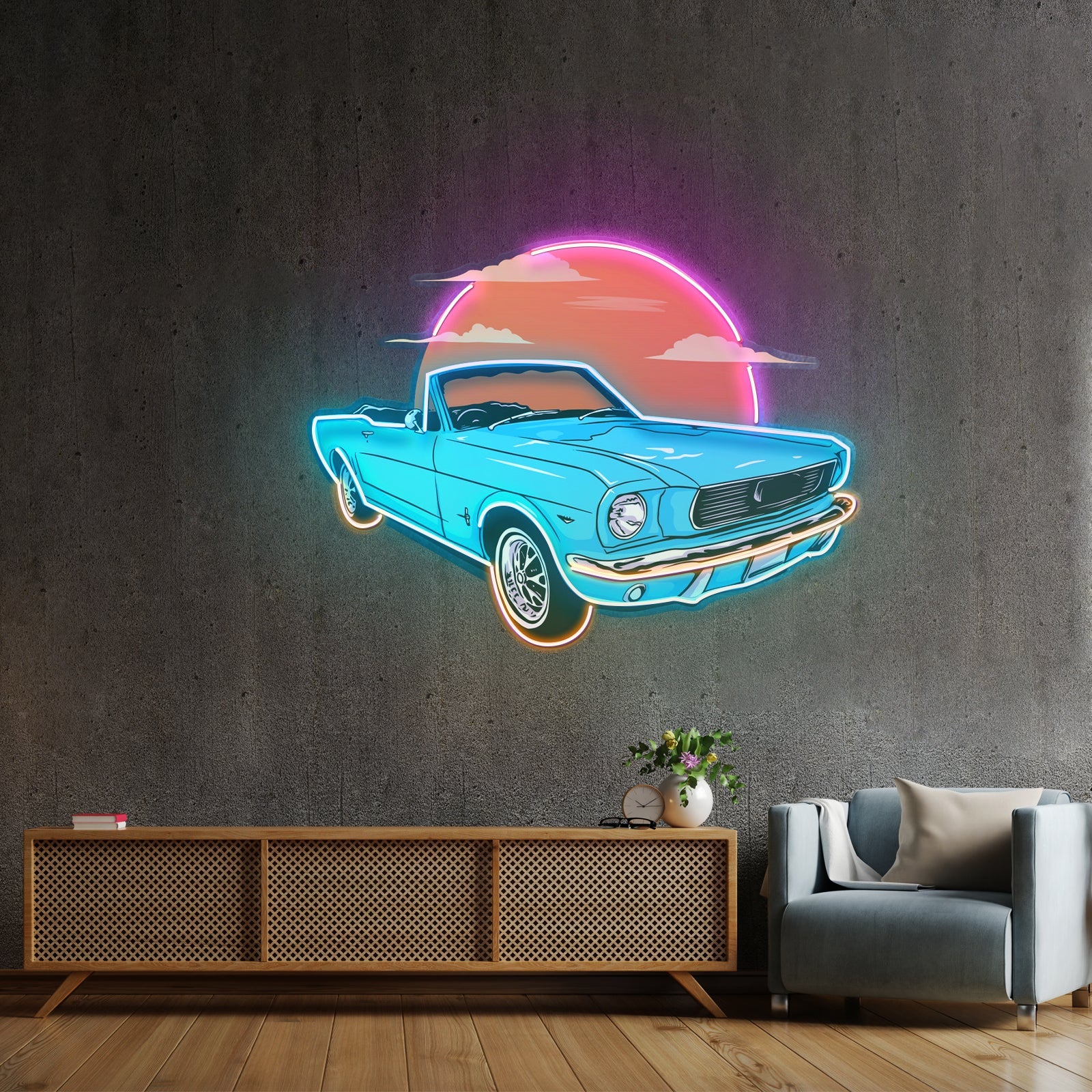 Summer Vintage Car Led Neon Sign Light Custom Led Signs - Shineneon