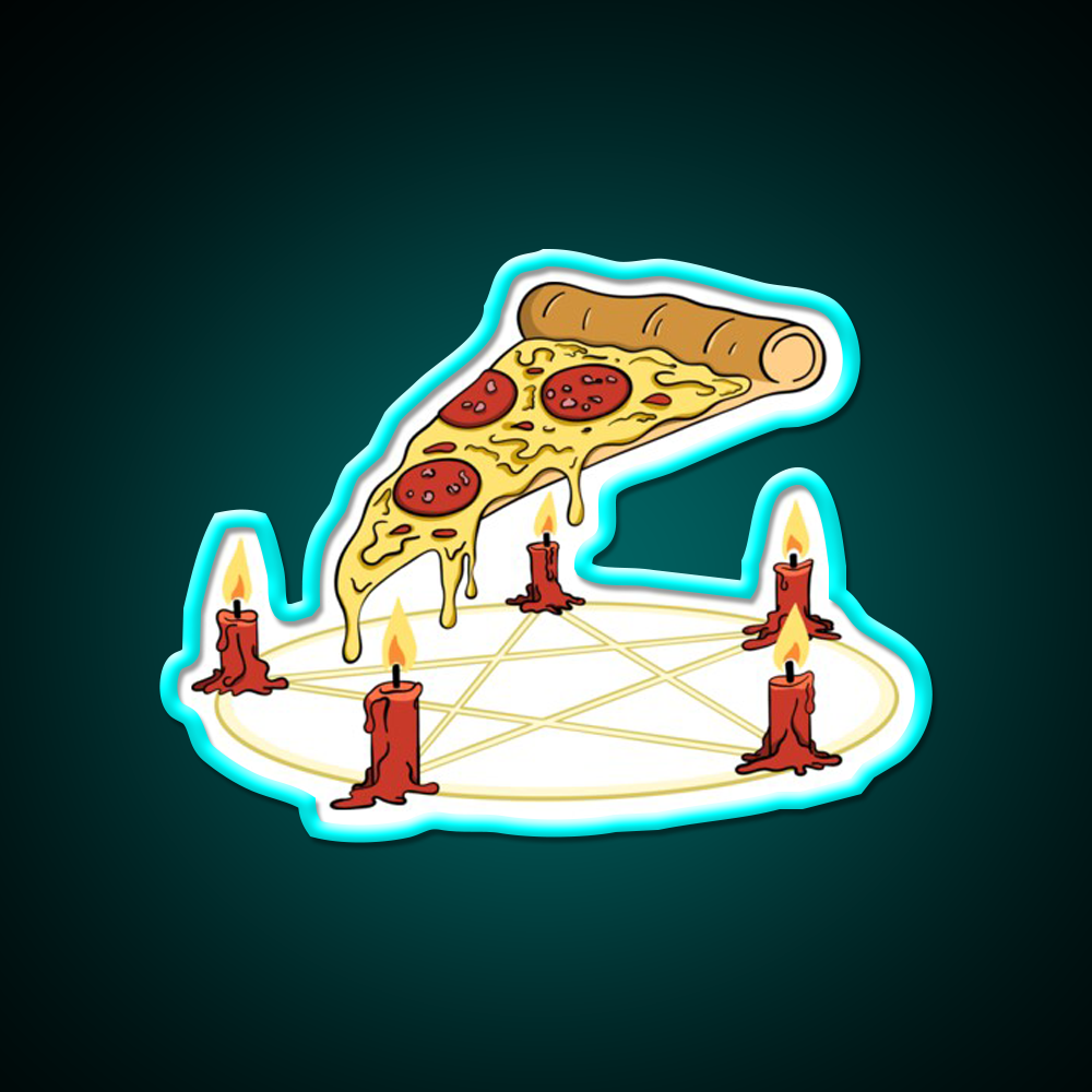 Summoning Pizza Fast Food Led Neon Sign For Burger Place Rgb Color