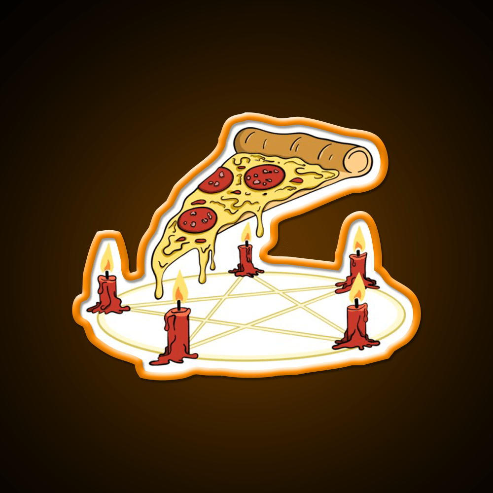 Summoning Pizza Fast Food Led Neon Sign For Burger Place Rgb Color - Shineneon