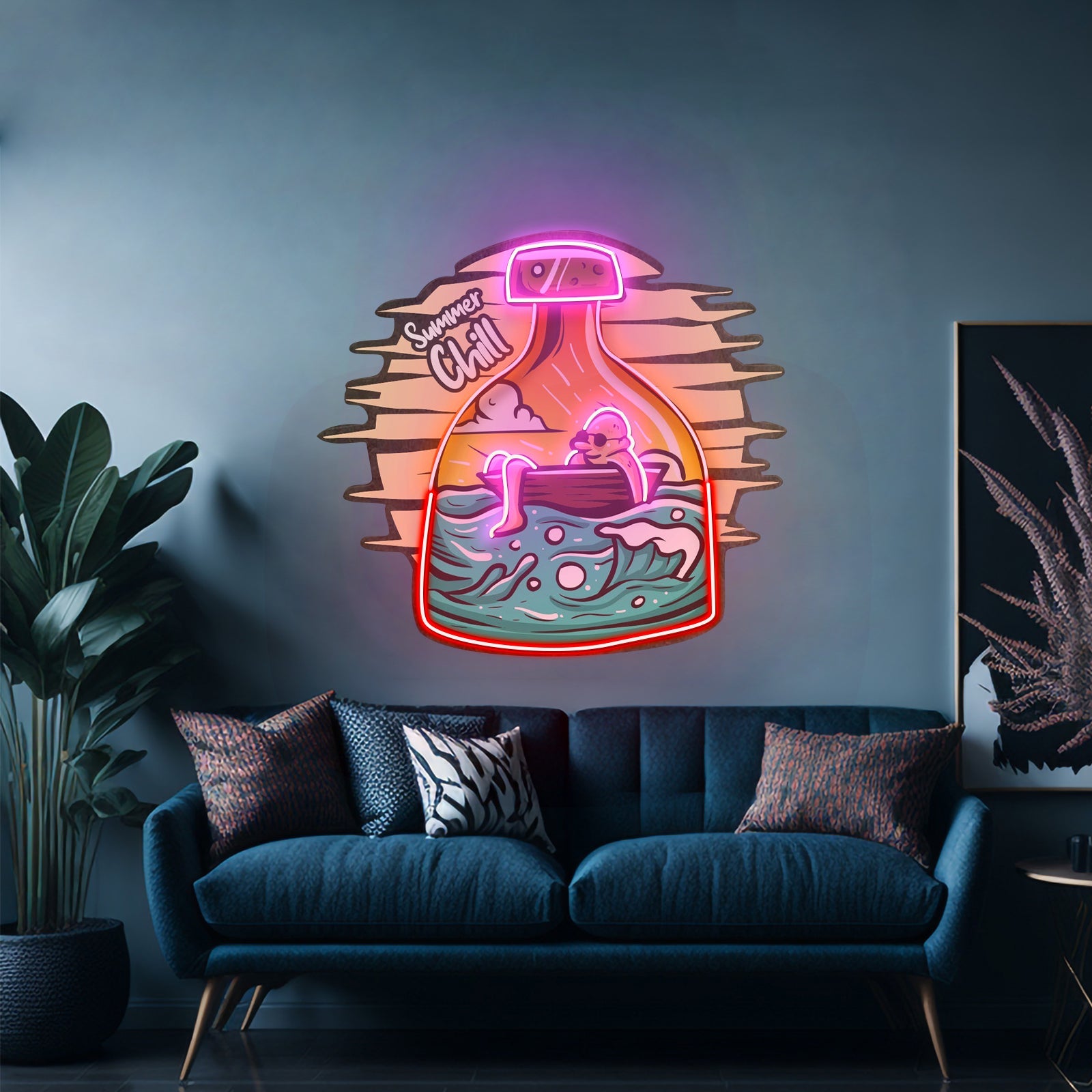 Sumurai Skullcap Led Neon Sign Light Custom Led Signs - Shineneon