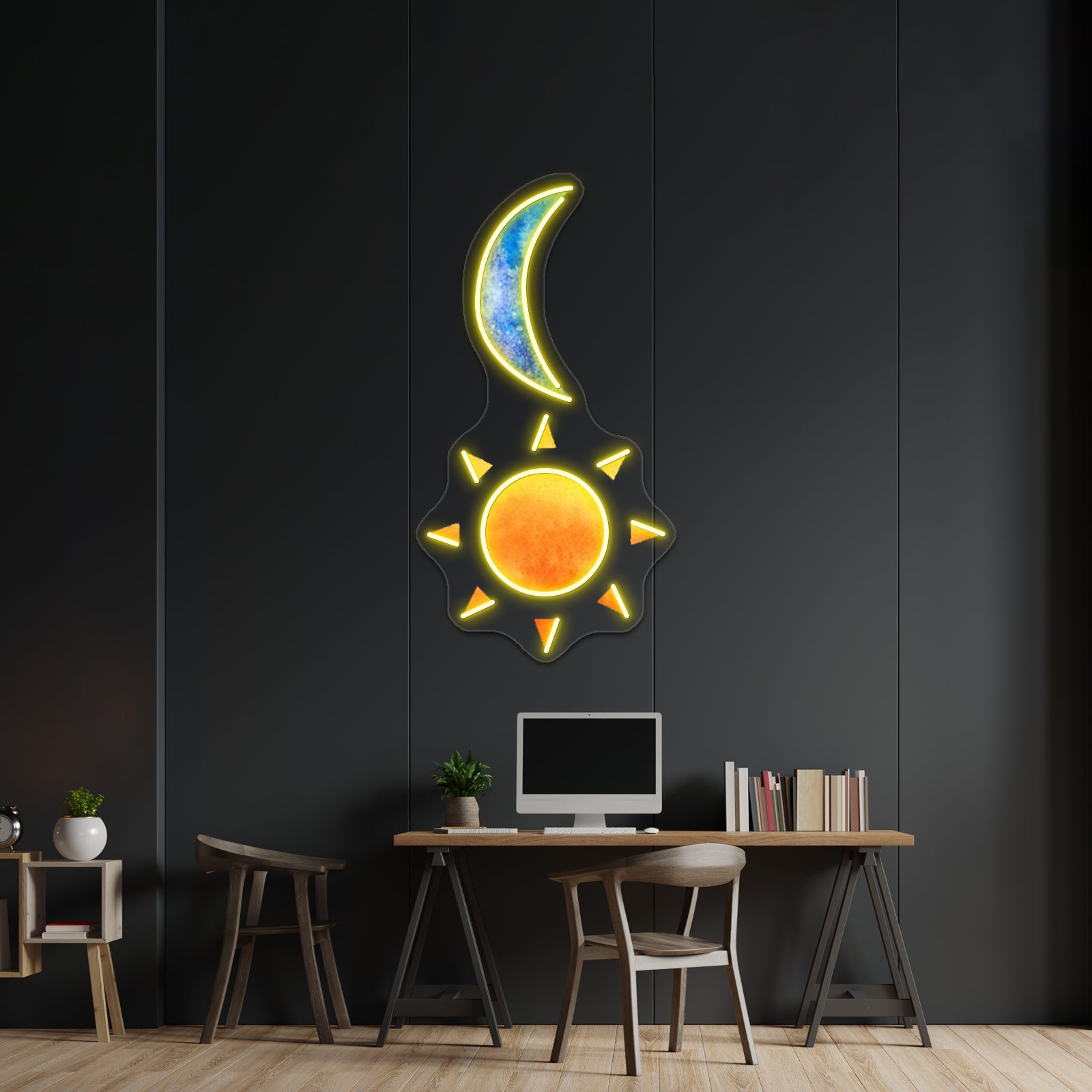 Sun And Moon Artwork Neon Signs For Sale | Shineneon