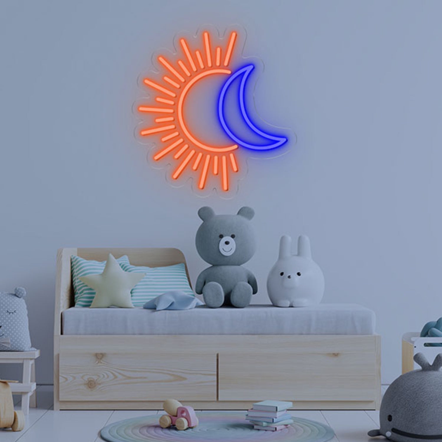 Sun And Moon Neon Sign Wall Art Decor | Shineneon
