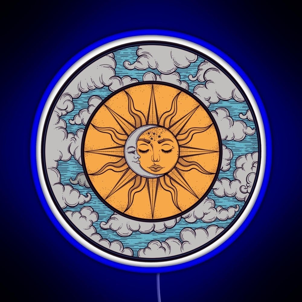 Sun And Moon Rgb Neon Sign - Shineneon