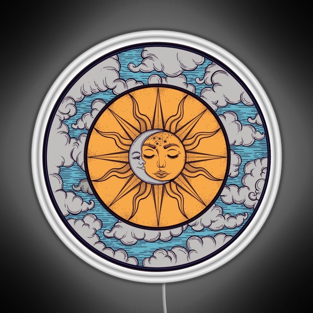Sun And Moon Rgb Neon Sign - Shineneon