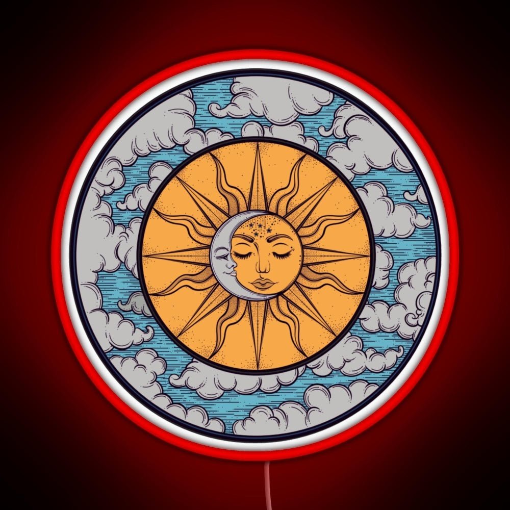 Sun And Moon Rgb Neon Sign - Shineneon