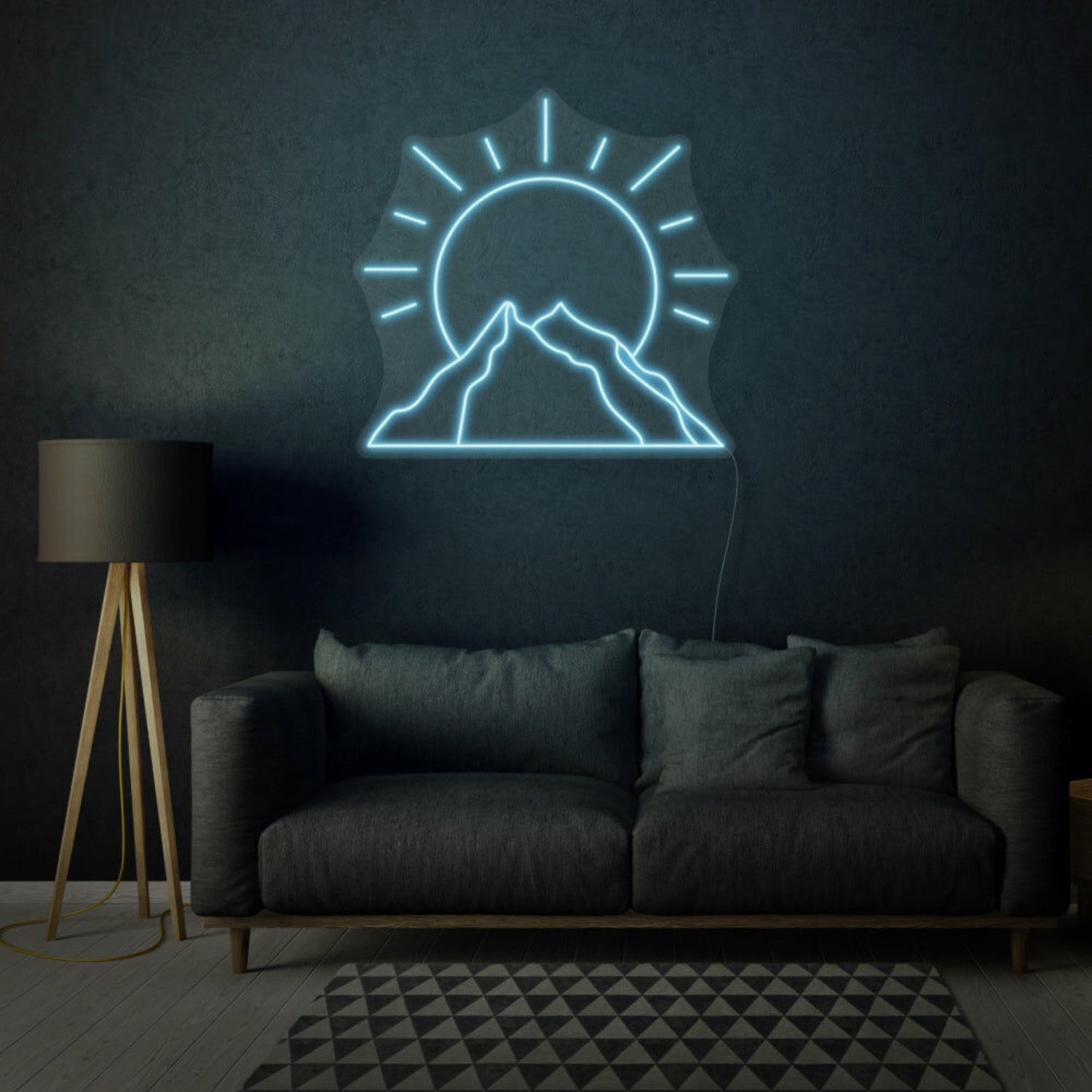 Sun Behind Mountain Led Neon Sign - Shineneon