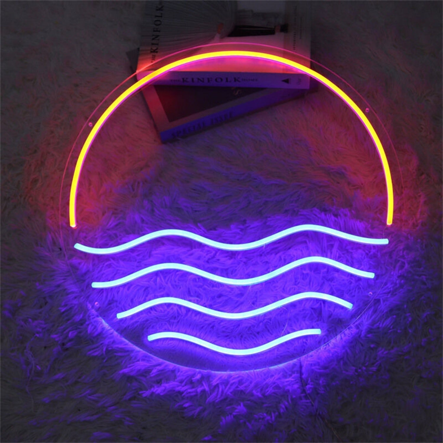 Sun Ocean Led Neon Sign For Bars Home Decor And Celebrations - Shineneon