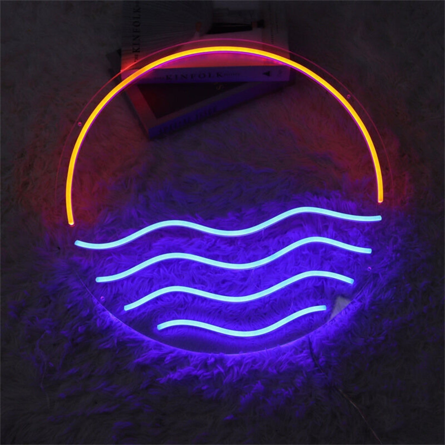 Sun Ocean Led Neon Sign For Bars Home Decor And Celebrations - Shineneon