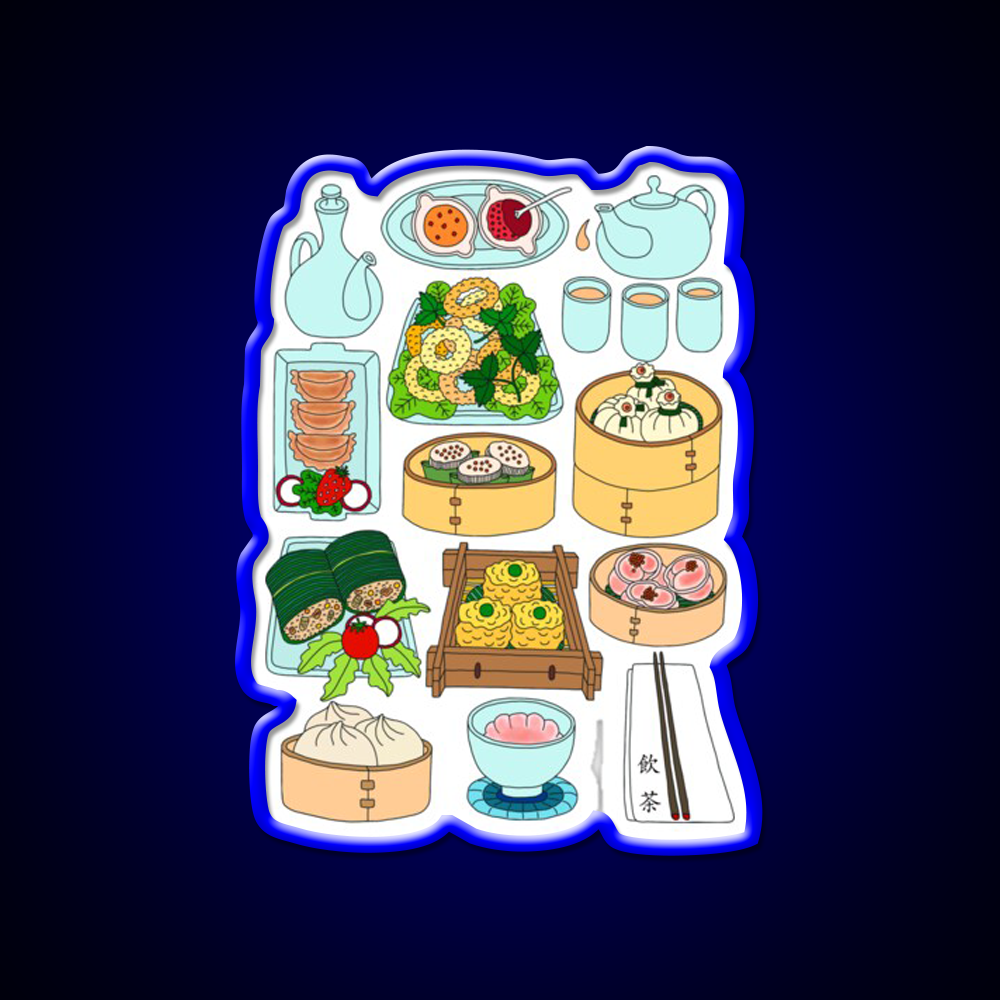 Sunday Dim Sum Lunch Led Neon Sign Chinese Food Rgb Color