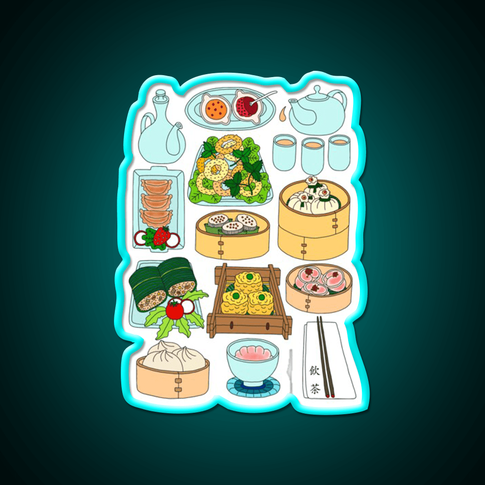 Sunday Dim Sum Lunch Led Neon Sign Chinese Food Rgb Color - Shineneon