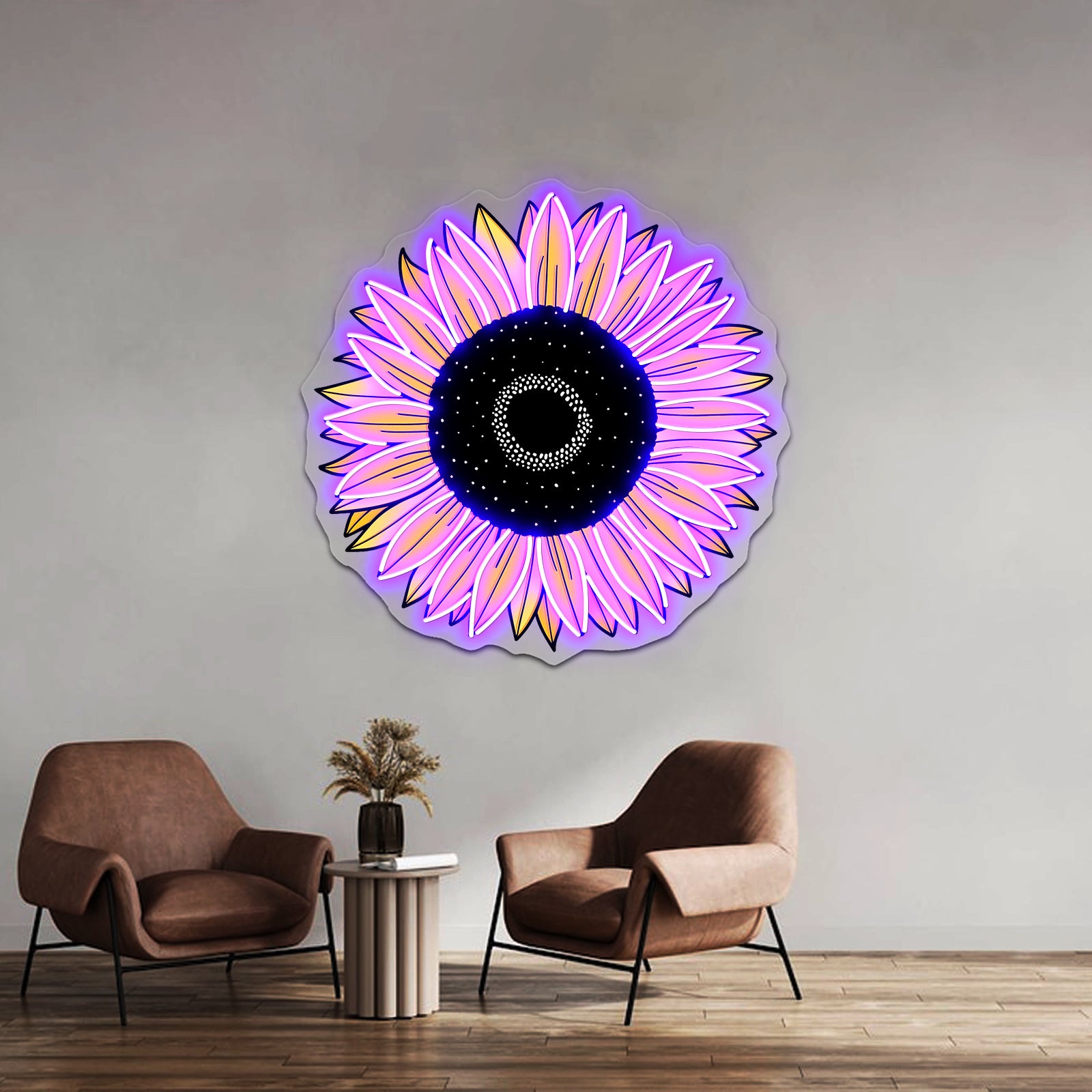 Sunflower Yellow Aesthetic Sticke Neon Sign Artwork For Led Neon | Shineneon