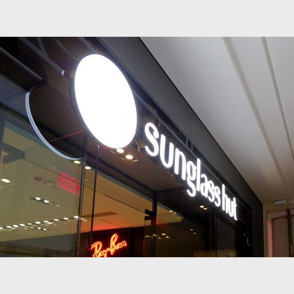 Sunglass Hut 3D Frontlit Channel Letters Led Light Sign