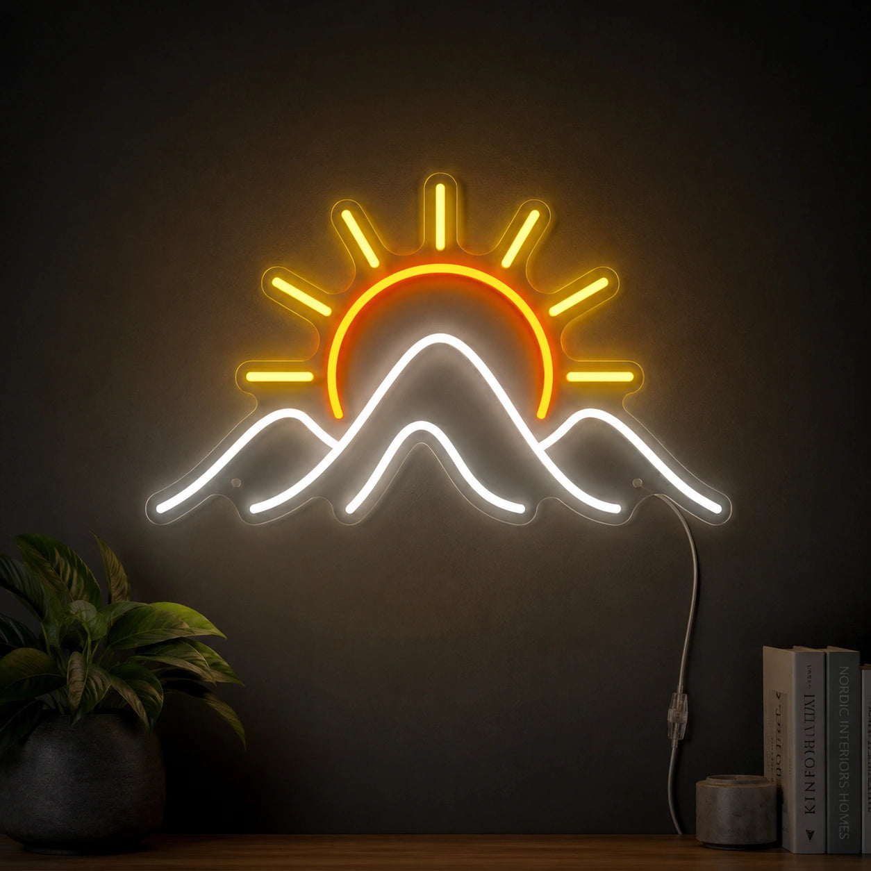 Sunrise Mountain Neon Sign LED Neon Sign high-converting product image