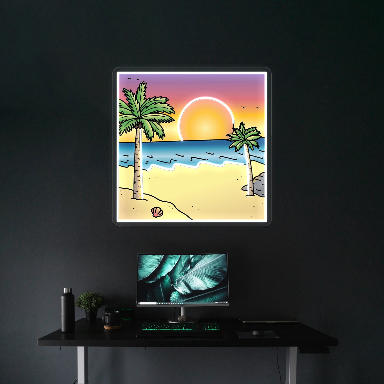 Sunset Polaroid Picture Beach Aesthetic Vsco Neon Sign Artwork For Wedding | Shineneon