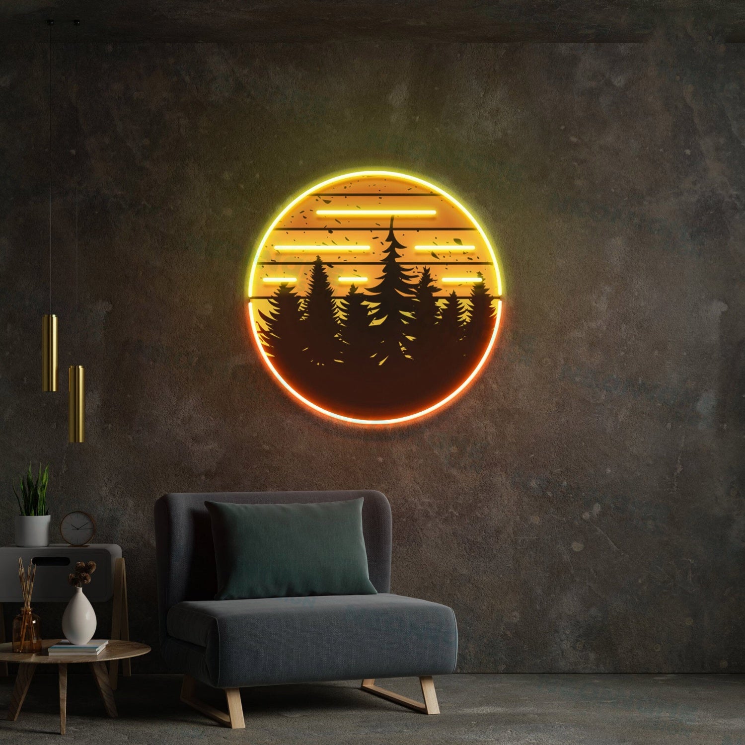 Sunset Sunrise Led Light Living Room Wall Decor Led Uv Led Neon Sign | Shineneon