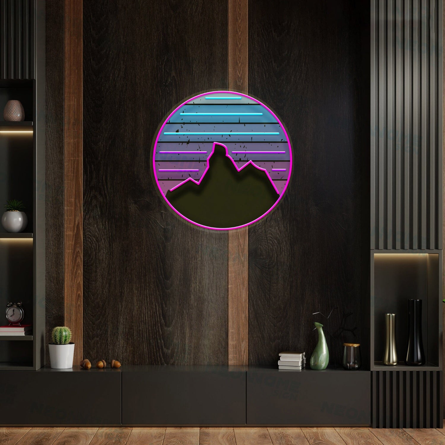 Sunset Wall Art Led Uv Led Neon Sign Purple Sunset Art Decor | Shineneon