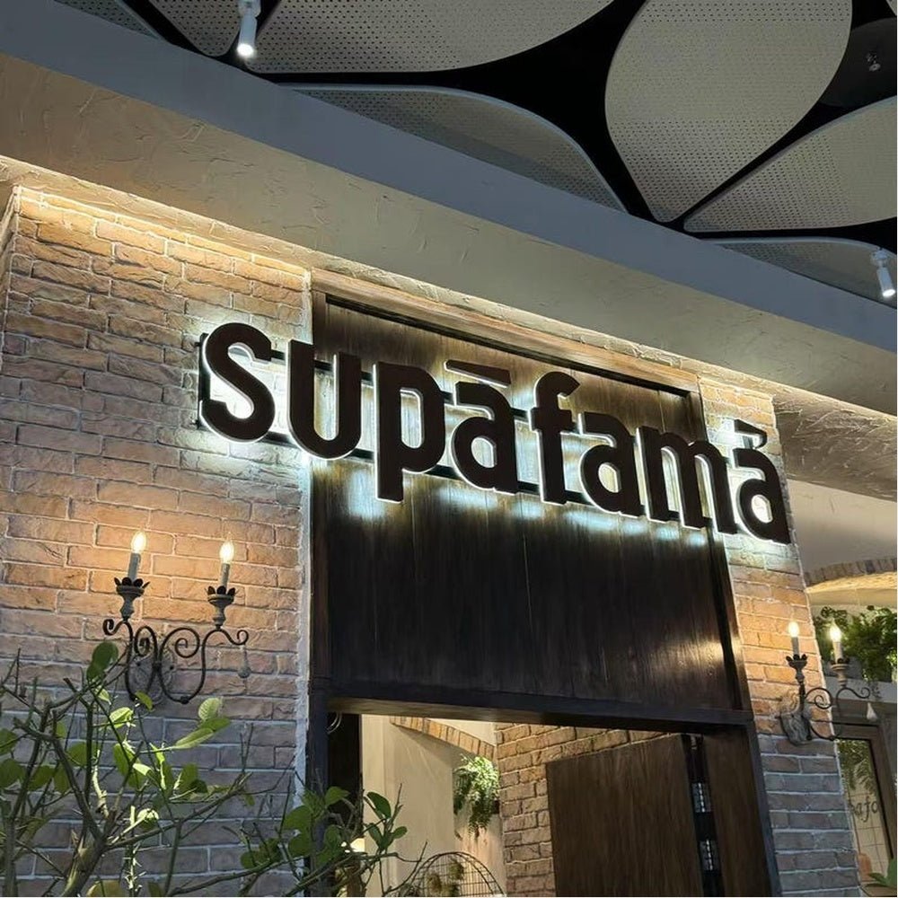 Supafama 3D Backlit Channel Letters Led Light Sign - Shineneon