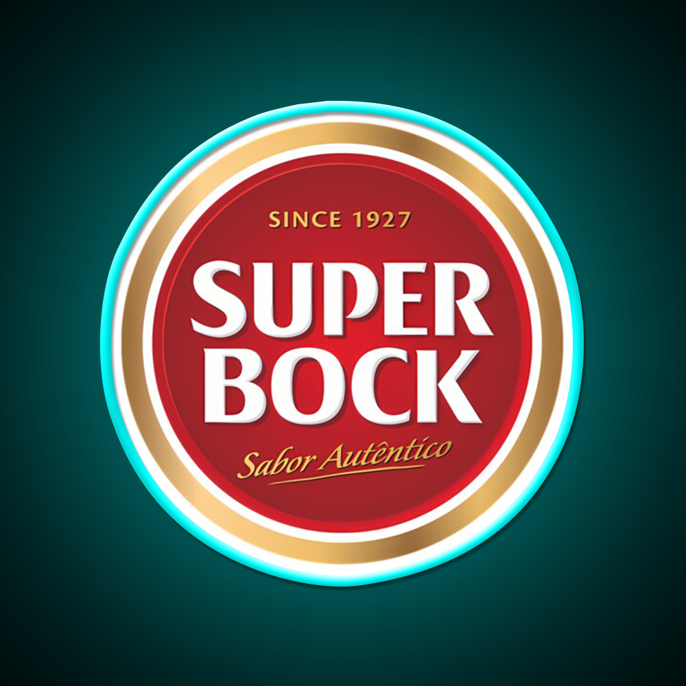 Super Bock Since 1927 Logo Beer Bar Decor Led Neon Sign Rgb Color