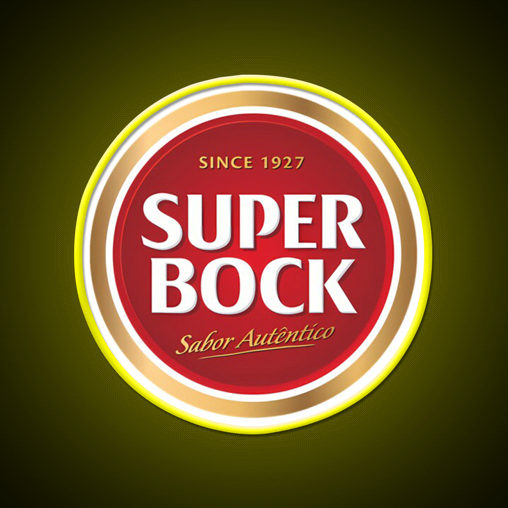 Super Bock Since 1927 Logo Beer Bar Decor Led Neon Sign Rgb Color