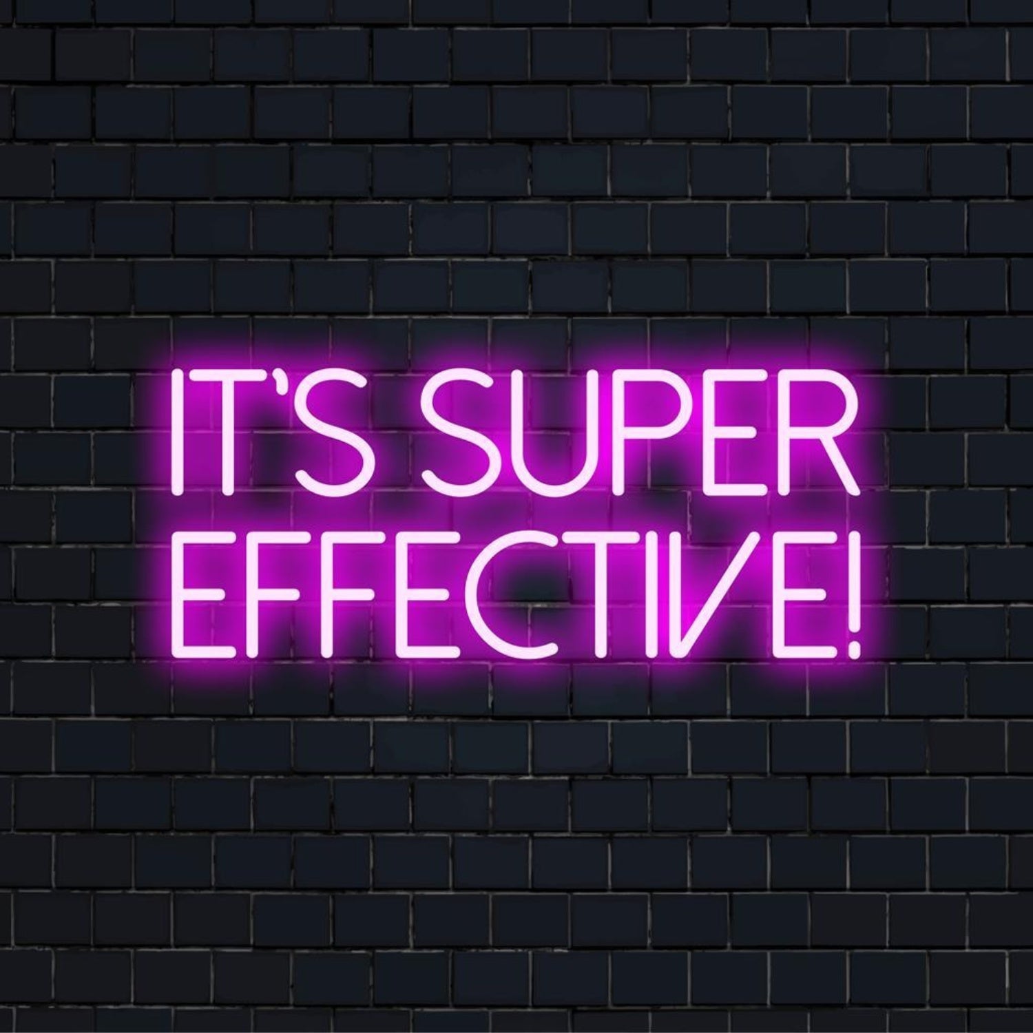Super Effective Purple - White Led Neon Sign For Stores And Events - Shineneon