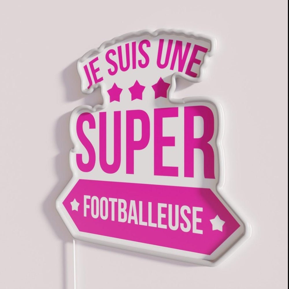Super Footballer Rgb Led Neon Sign - Shineneon