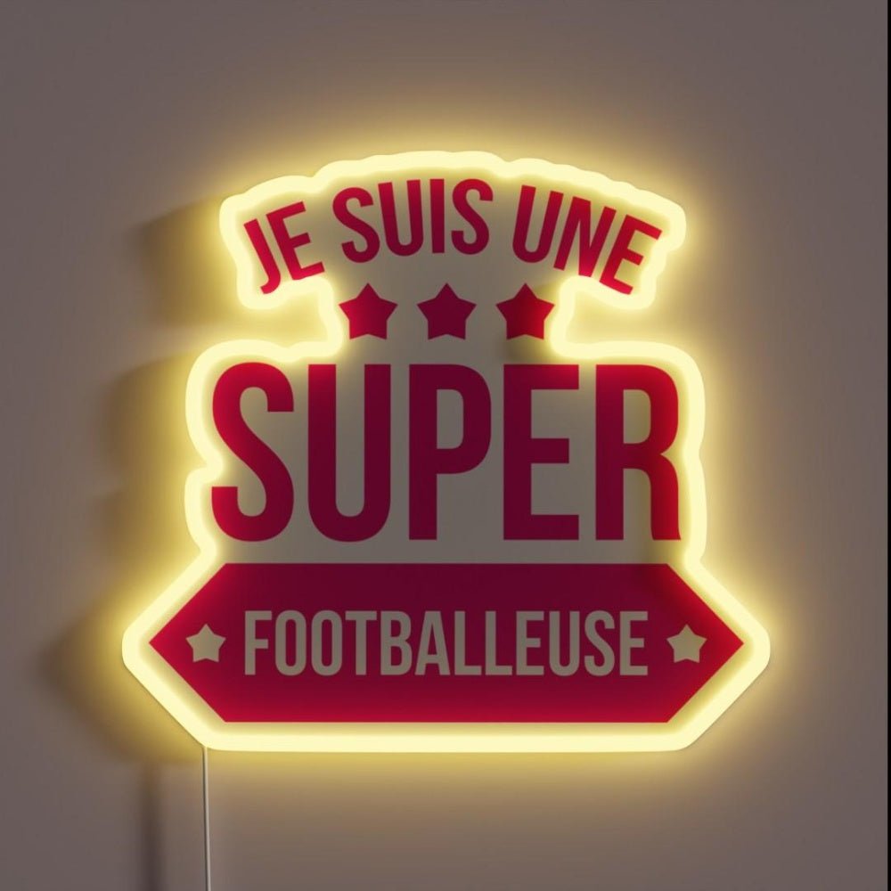 Super Footballer Rgb Led Neon Sign - Shineneon