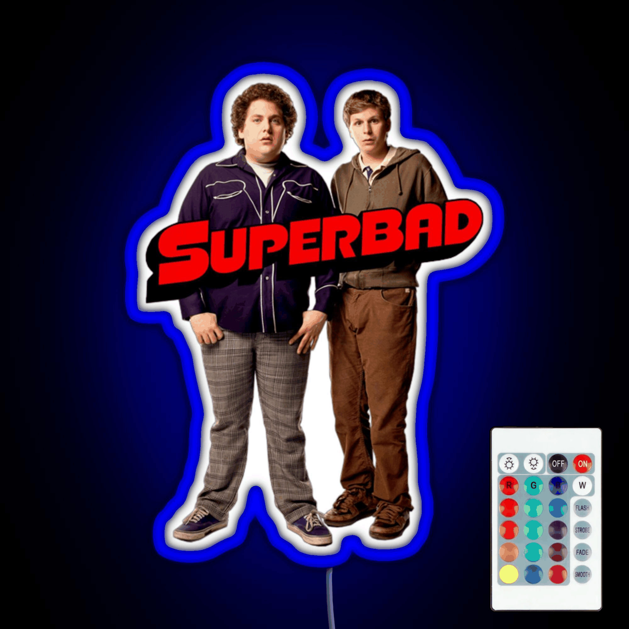 Superbad Movie Rgb Led Neon Sign Pop Wall Art