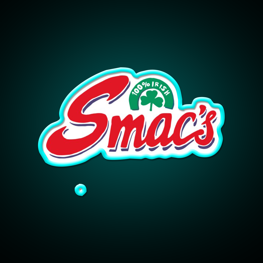 Supermacs Smacs Fast Food Led Neon Sign For Burger Place Rgb Color