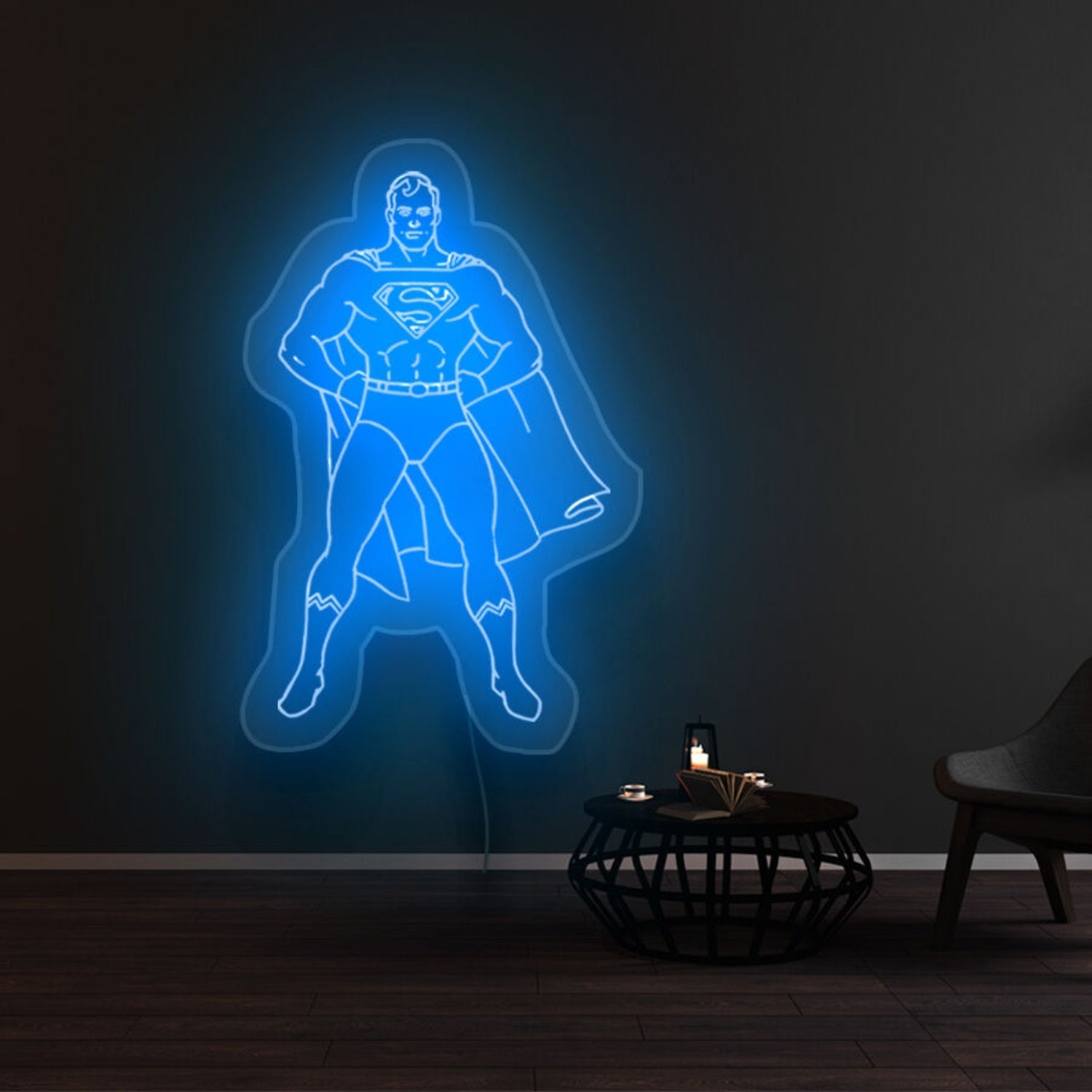 Superman Classic Pose Led Neon Sign - Shineneon