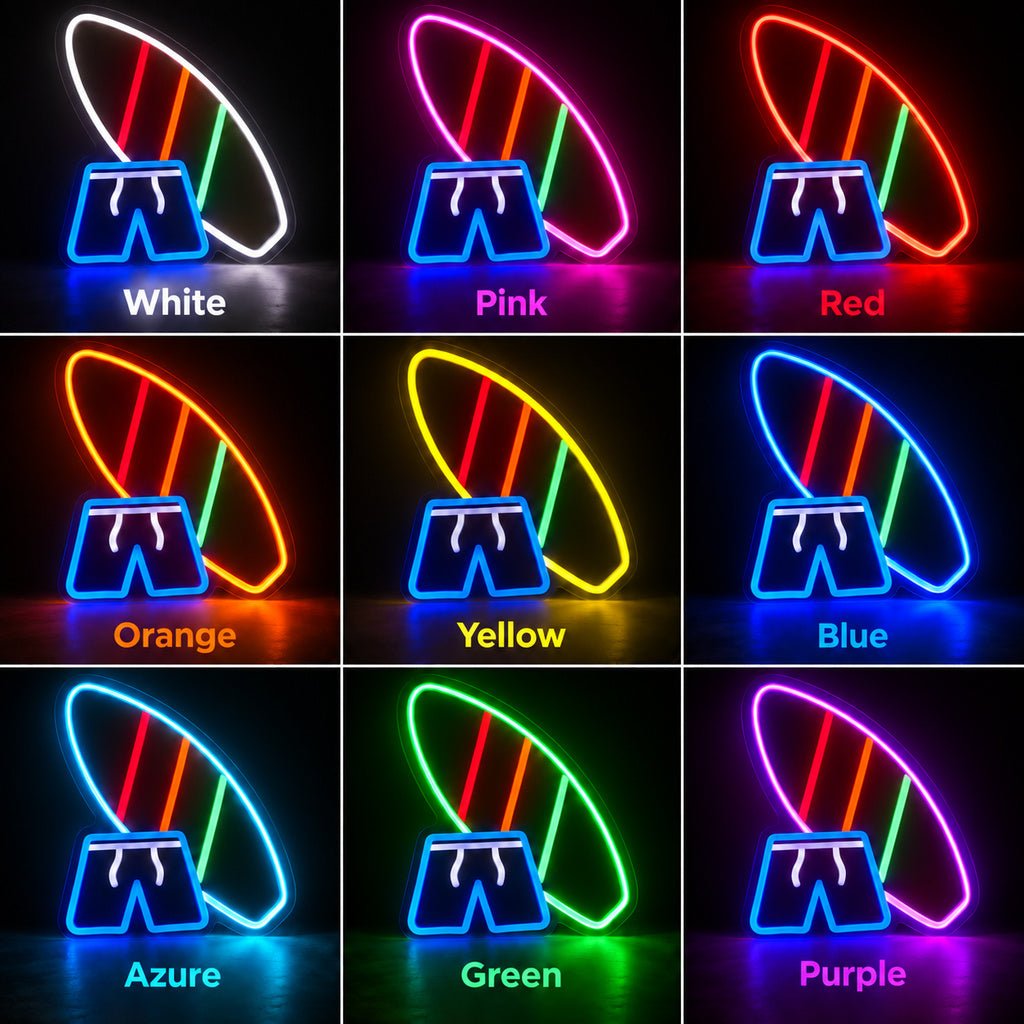 Surfboard And Shorts LED Neon Sign - Shineneon