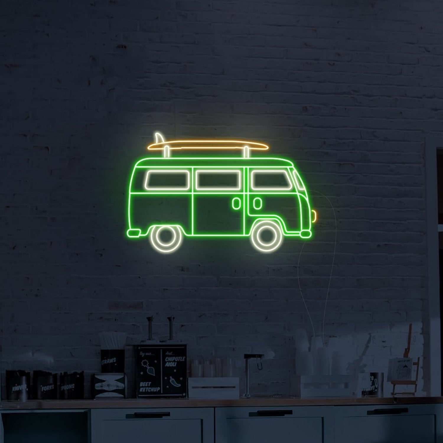 Surfer Caravan Led Neon Sign Wall Art | Shineneon