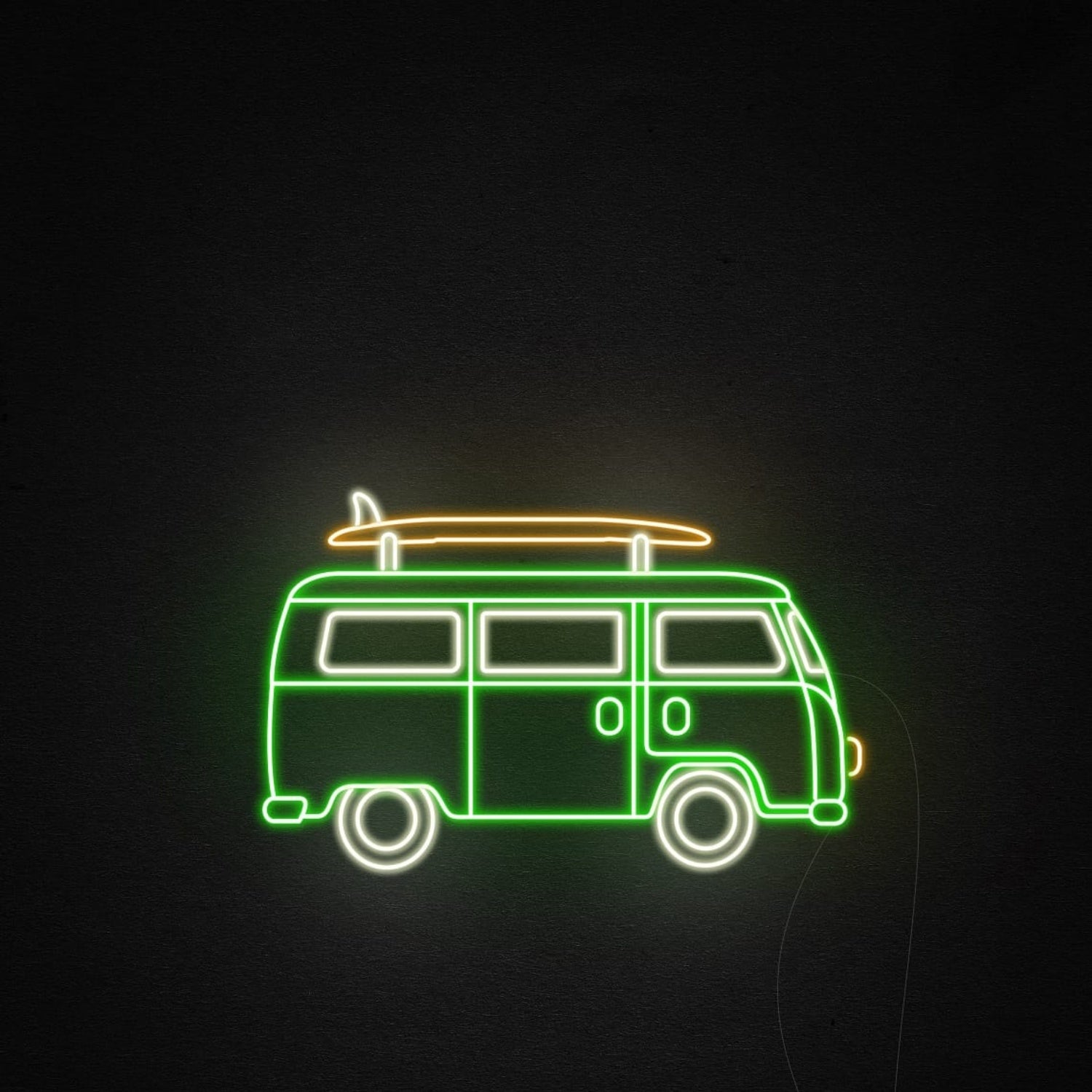 Surfer Caravan Led Neon Sign Wall Art | Shineneon